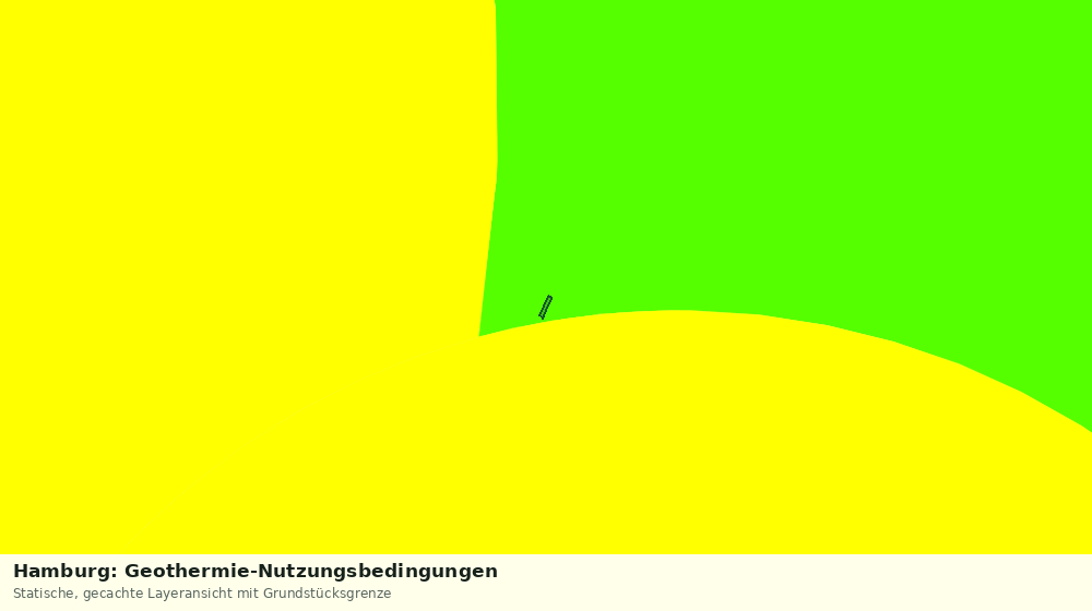 Statische Kartenansicht: Hamburg: Geothermie-Nutzungsbedingungen