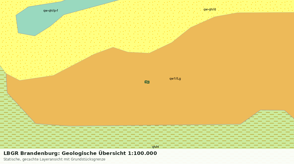 Statische Kartenansicht: LBGR Brandenburg: Geologische Übersicht 1:100.000