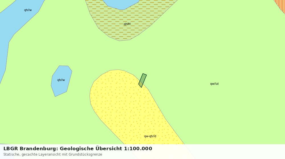 Statische Kartenansicht: LBGR Brandenburg: Geologische Übersicht 1:100.000