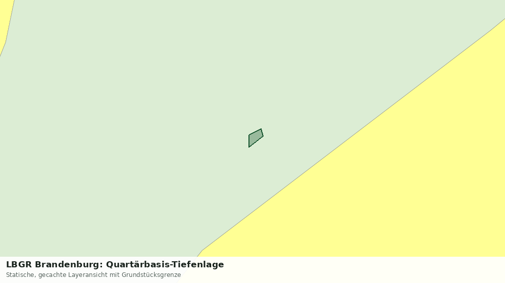 Statische Kartenansicht: LBGR Brandenburg: Quartärbasis-Tiefenlage