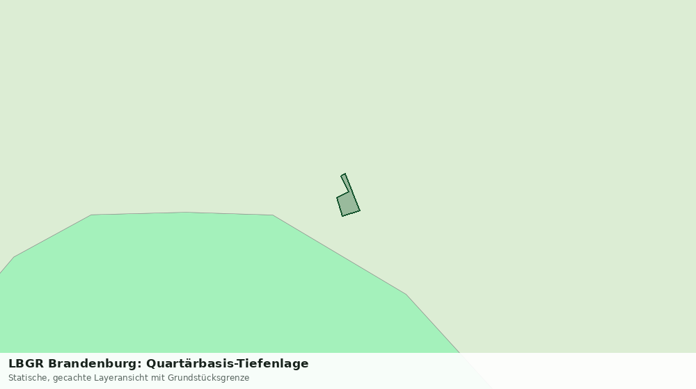 Statische Kartenansicht: LBGR Brandenburg: Quartärbasis-Tiefenlage