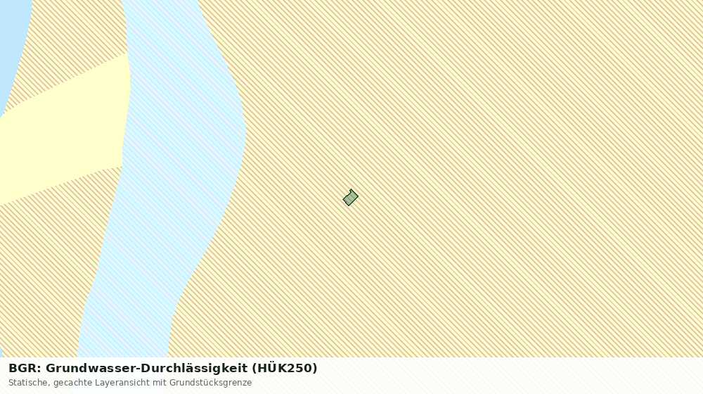 Statische Kartenansicht: BGR: Grundwasser-Durchlässigkeit (HÜK250)
