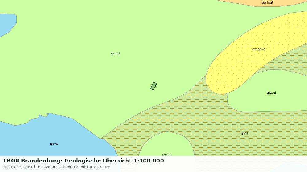 Statische Kartenansicht: LBGR Brandenburg: Geologische Übersicht 1:100.000