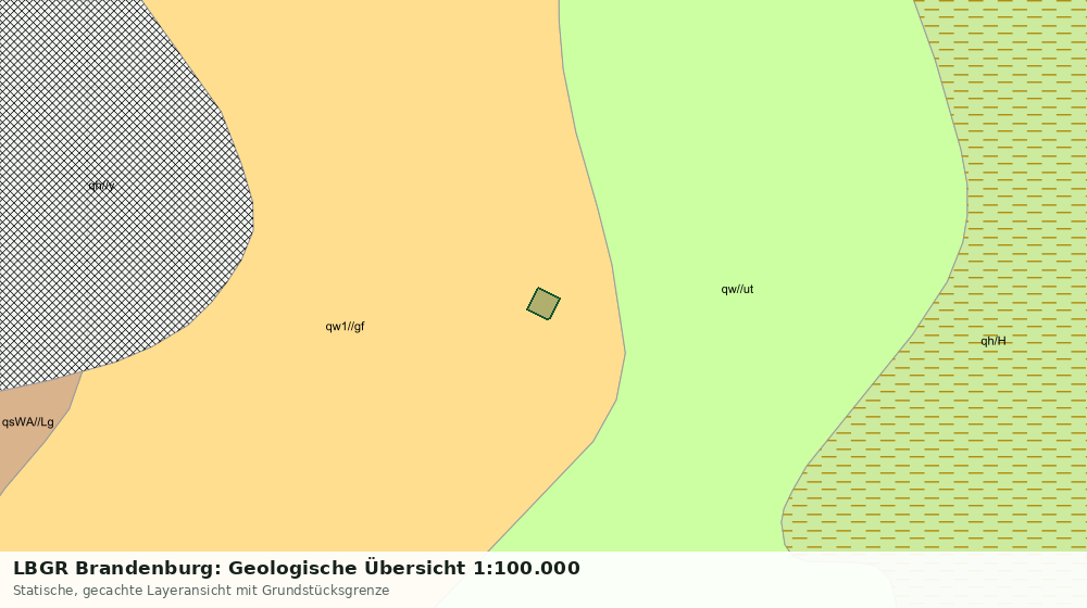 Statische Kartenansicht: LBGR Brandenburg: Geologische Übersicht 1:100.000