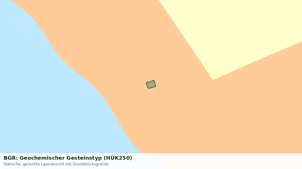 Statische Kartenansicht: BGR: Geochemischer Gesteinstyp (HÜK250)