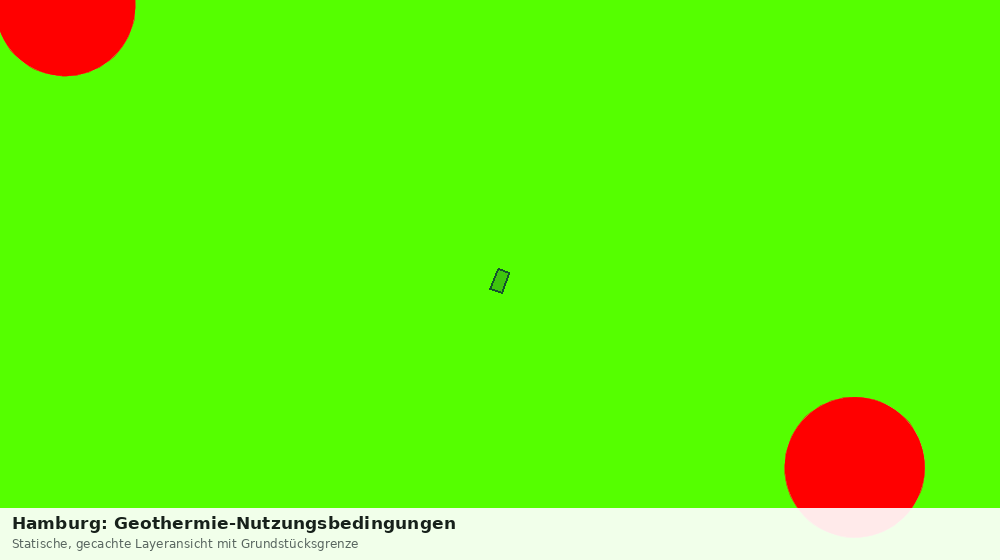 Statische Kartenansicht: Hamburg: Geothermie-Nutzungsbedingungen