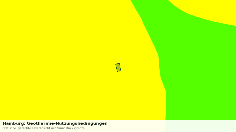 Statische Kartenansicht: Hamburg: Geothermie-Nutzungsbedingungen