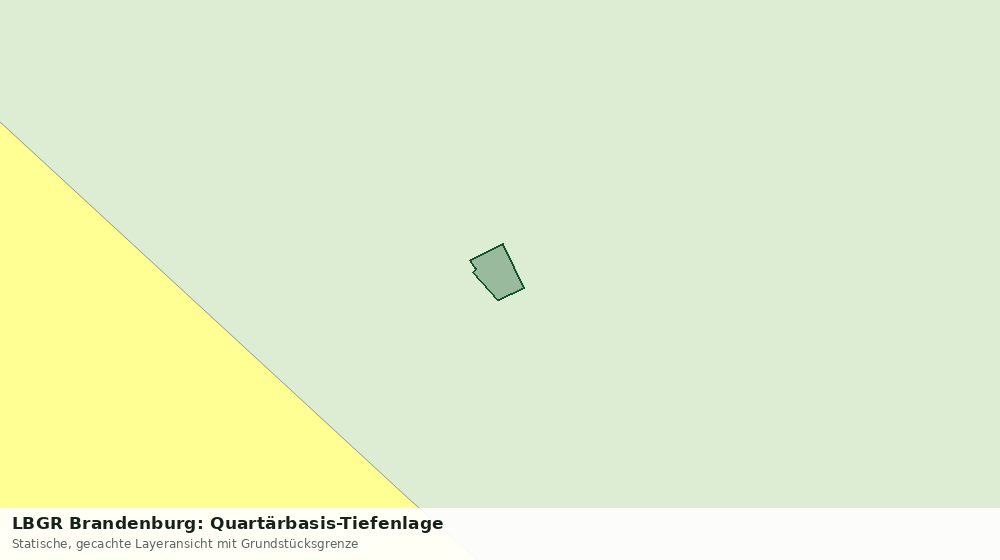 Statische Kartenansicht: LBGR Brandenburg: Quartärbasis-Tiefenlage