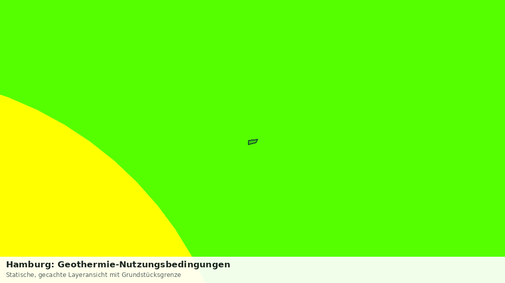 Statische Kartenansicht: Hamburg: Geothermie-Nutzungsbedingungen