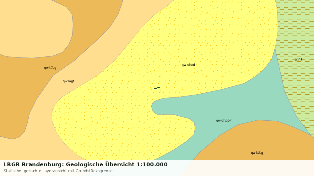Statische Kartenansicht: LBGR Brandenburg: Geologische Übersicht 1:100.000