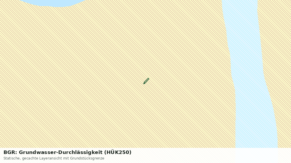 Statische Kartenansicht: BGR: Grundwasser-Durchlässigkeit (HÜK250)