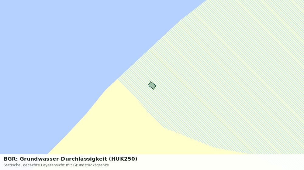 Statische Kartenansicht: BGR: Grundwasser-Durchlässigkeit (HÜK250)