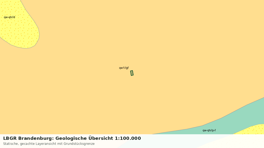 Statische Kartenansicht: LBGR Brandenburg: Geologische Übersicht 1:100.000