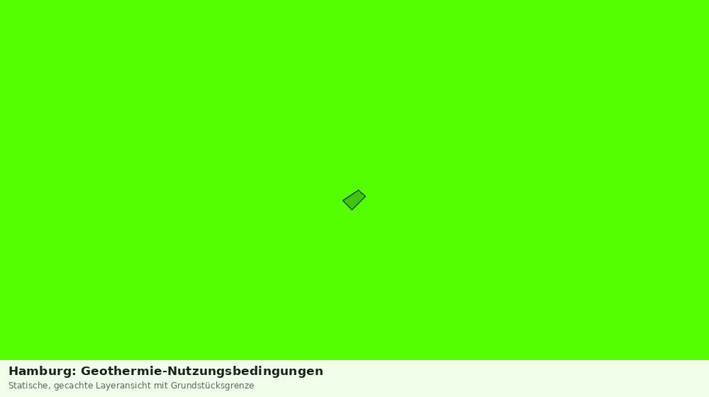 Statische Kartenansicht: Hamburg: Geothermie-Nutzungsbedingungen
