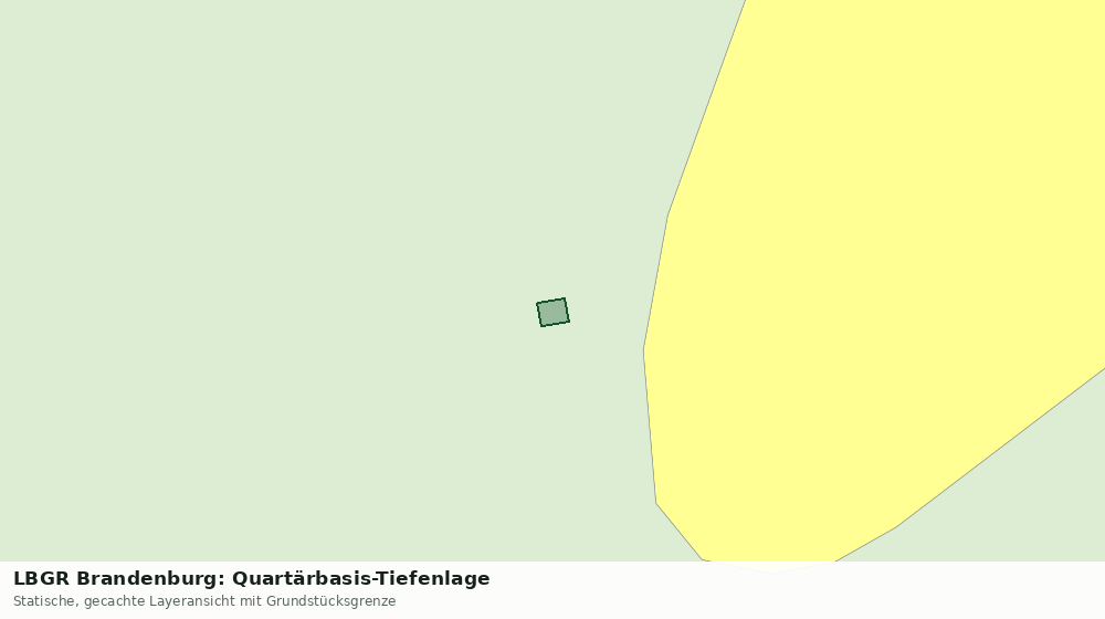 Statische Kartenansicht: LBGR Brandenburg: Quartärbasis-Tiefenlage