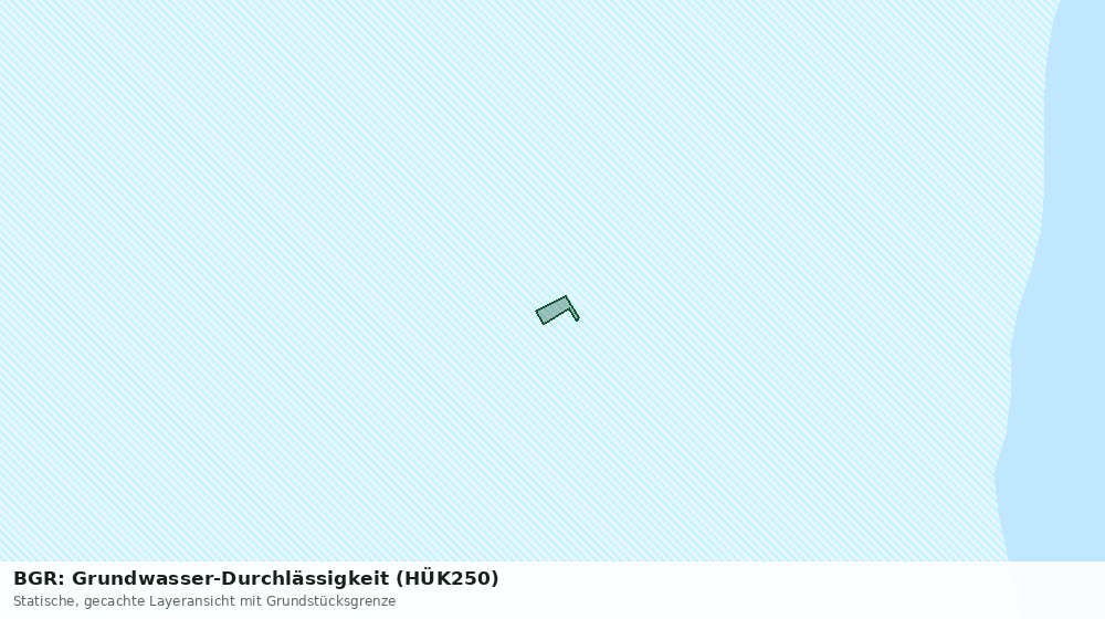Statische Kartenansicht: BGR: Grundwasser-Durchlässigkeit (HÜK250)