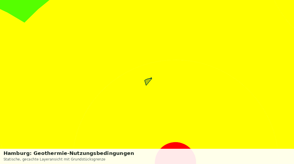 Statische Kartenansicht: Hamburg: Geothermie-Nutzungsbedingungen