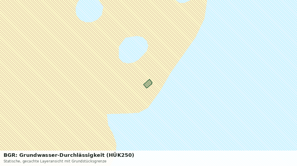 Statische Kartenansicht: BGR: Grundwasser-Durchlässigkeit (HÜK250)