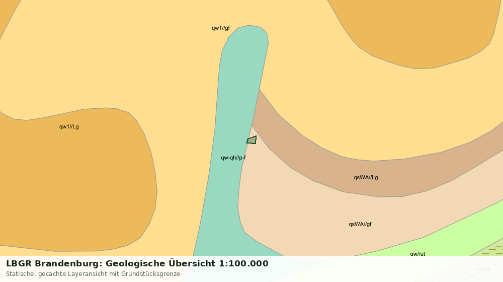 Statische Kartenansicht: LBGR Brandenburg: Geologische Übersicht 1:100.000