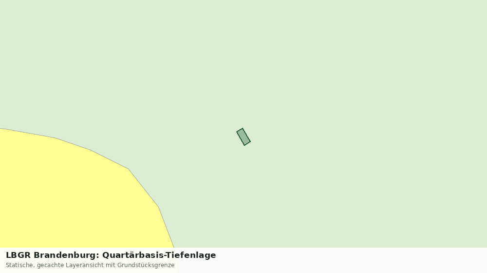 Statische Kartenansicht: LBGR Brandenburg: Quartärbasis-Tiefenlage