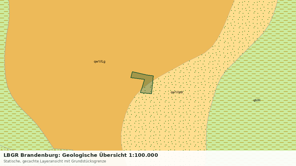 Statische Kartenansicht: LBGR Brandenburg: Geologische Übersicht 1:100.000
