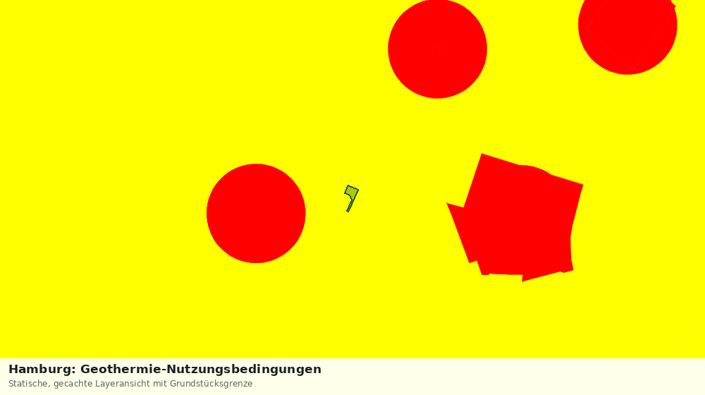 Statische Kartenansicht: Hamburg: Geothermie-Nutzungsbedingungen