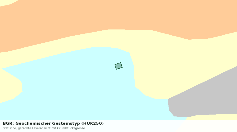 Statische Kartenansicht: BGR: Geochemischer Gesteinstyp (HÜK250)