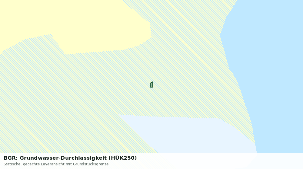 Statische Kartenansicht: BGR: Grundwasser-Durchlässigkeit (HÜK250)