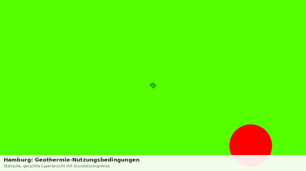 Statische Kartenansicht: Hamburg: Geothermie-Nutzungsbedingungen