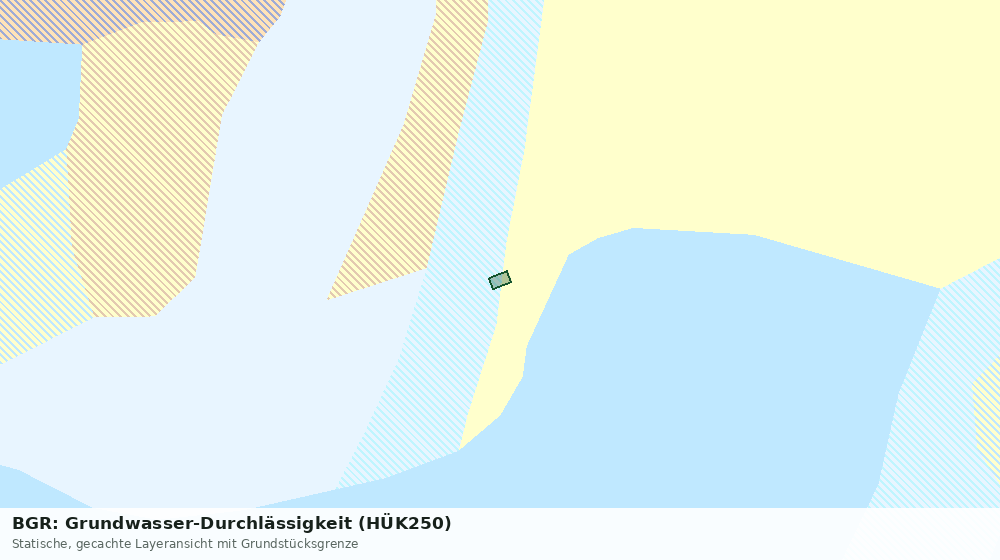 Statische Kartenansicht: BGR: Grundwasser-Durchlässigkeit (HÜK250)