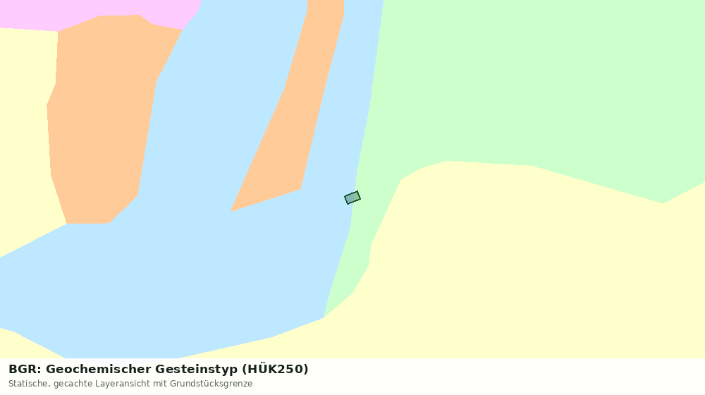 Statische Kartenansicht: BGR: Geochemischer Gesteinstyp (HÜK250)
