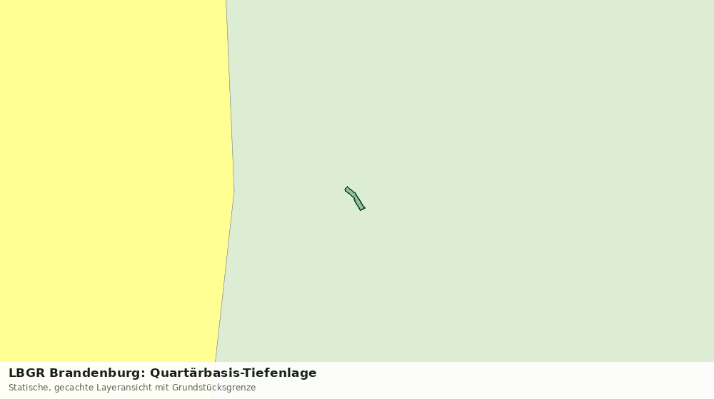 Statische Kartenansicht: LBGR Brandenburg: Quartärbasis-Tiefenlage