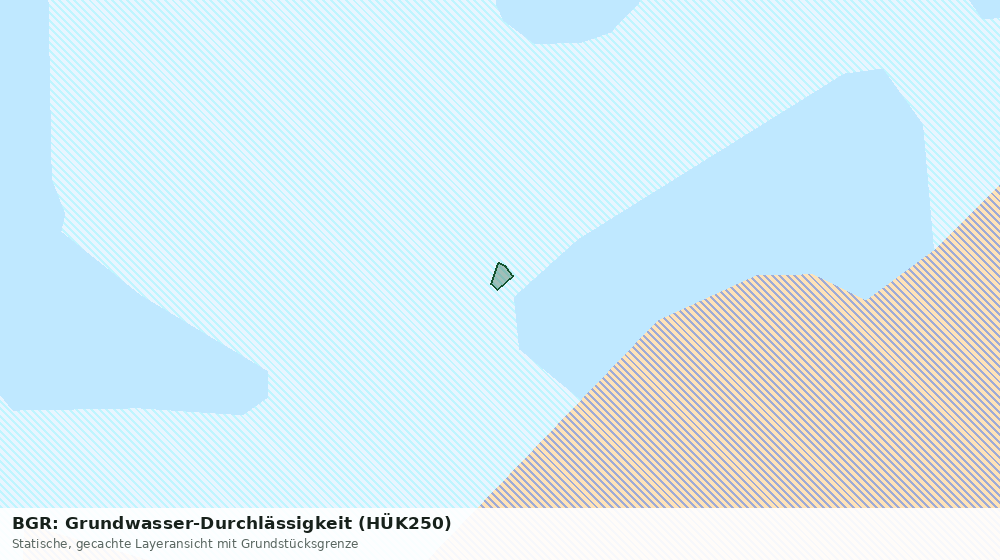 Statische Kartenansicht: BGR: Grundwasser-Durchlässigkeit (HÜK250)