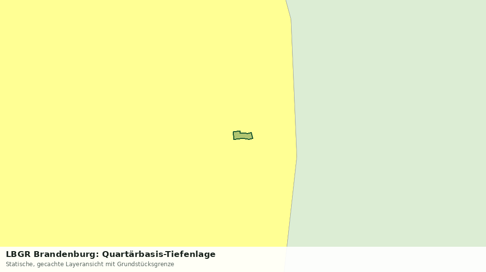 Statische Kartenansicht: LBGR Brandenburg: Quartärbasis-Tiefenlage
