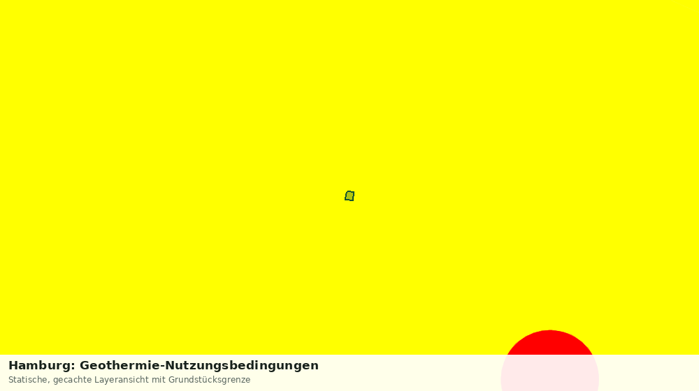 Statische Kartenansicht: Hamburg: Geothermie-Nutzungsbedingungen