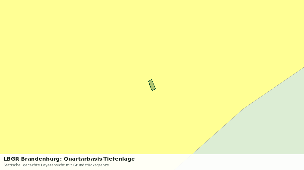 Statische Kartenansicht: LBGR Brandenburg: Quartärbasis-Tiefenlage