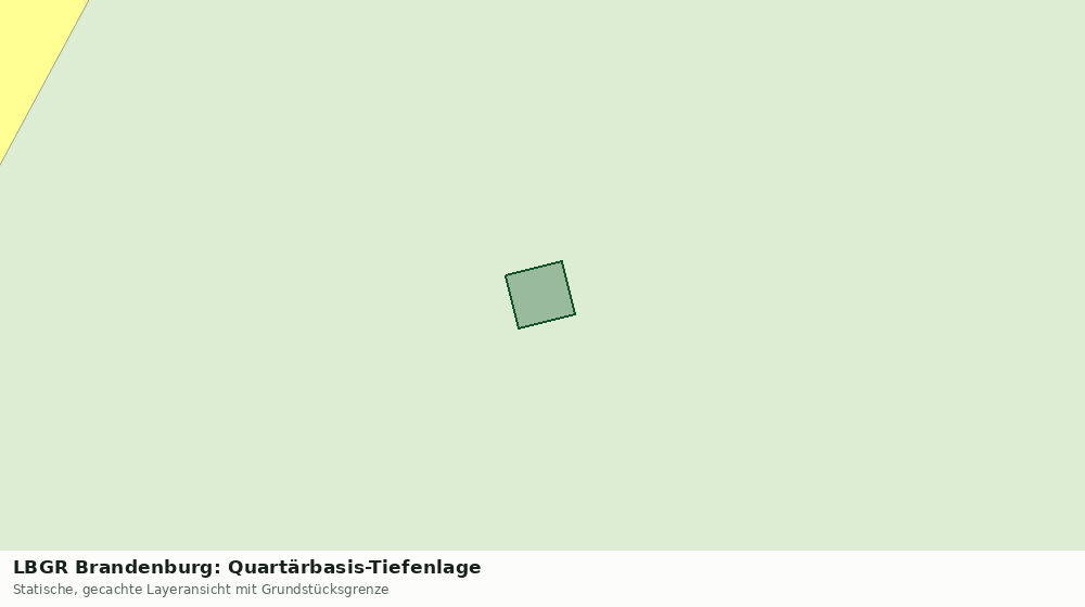 Statische Kartenansicht: LBGR Brandenburg: Quartärbasis-Tiefenlage