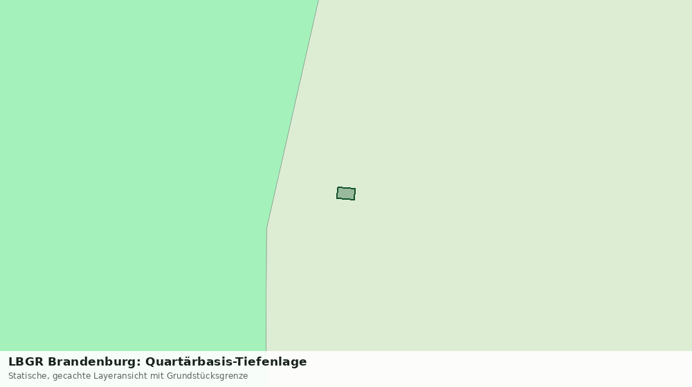 Statische Kartenansicht: LBGR Brandenburg: Quartärbasis-Tiefenlage