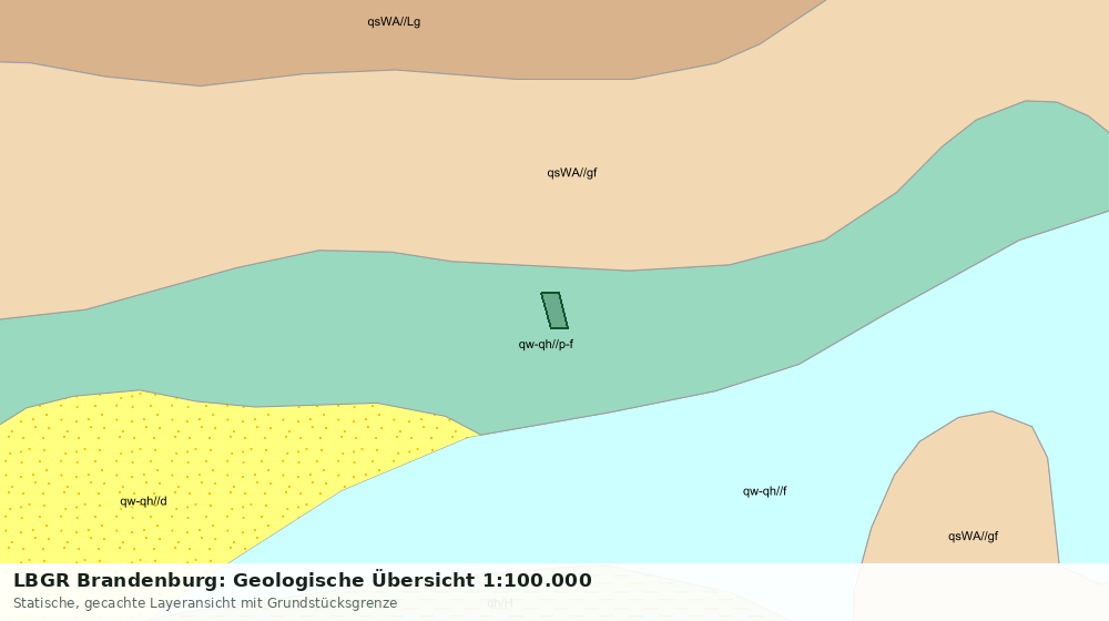 Statische Kartenansicht: LBGR Brandenburg: Geologische Übersicht 1:100.000