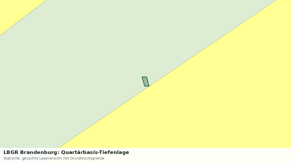 Statische Kartenansicht: LBGR Brandenburg: Quartärbasis-Tiefenlage