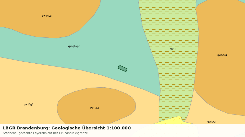 Statische Kartenansicht: LBGR Brandenburg: Geologische Übersicht 1:100.000