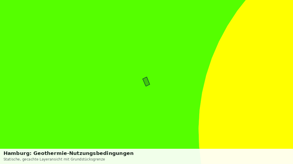 Statische Kartenansicht: Hamburg: Geothermie-Nutzungsbedingungen
