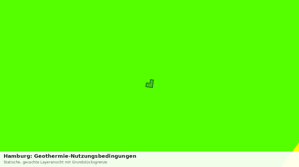 Statische Kartenansicht: Hamburg: Geothermie-Nutzungsbedingungen