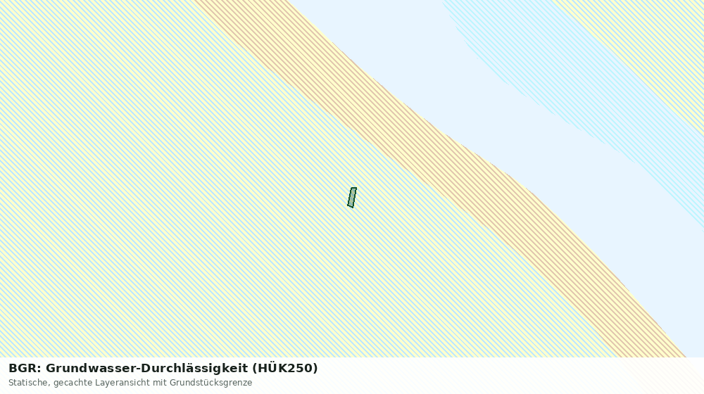 Statische Kartenansicht: BGR: Grundwasser-Durchlässigkeit (HÜK250)