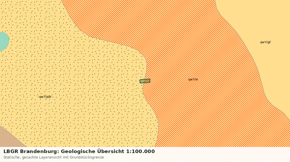 Statische Kartenansicht: LBGR Brandenburg: Geologische Übersicht 1:100.000