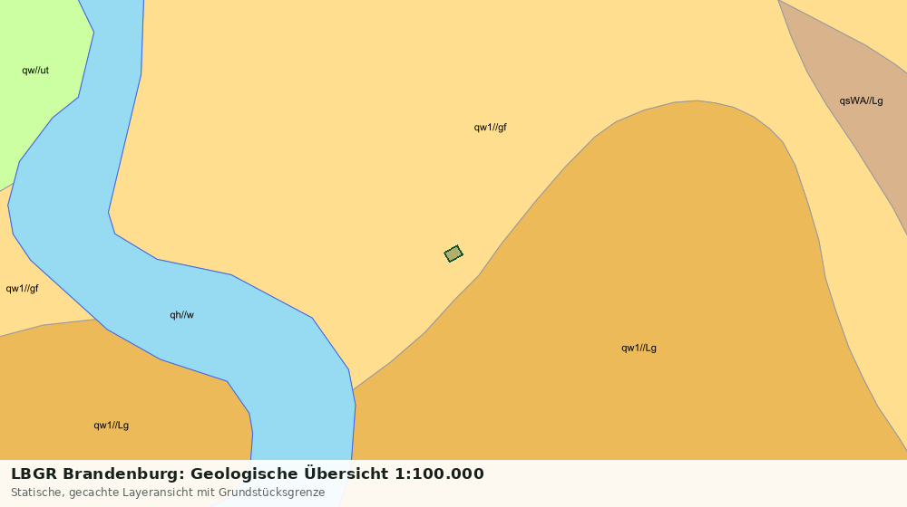 Statische Kartenansicht: LBGR Brandenburg: Geologische Übersicht 1:100.000
