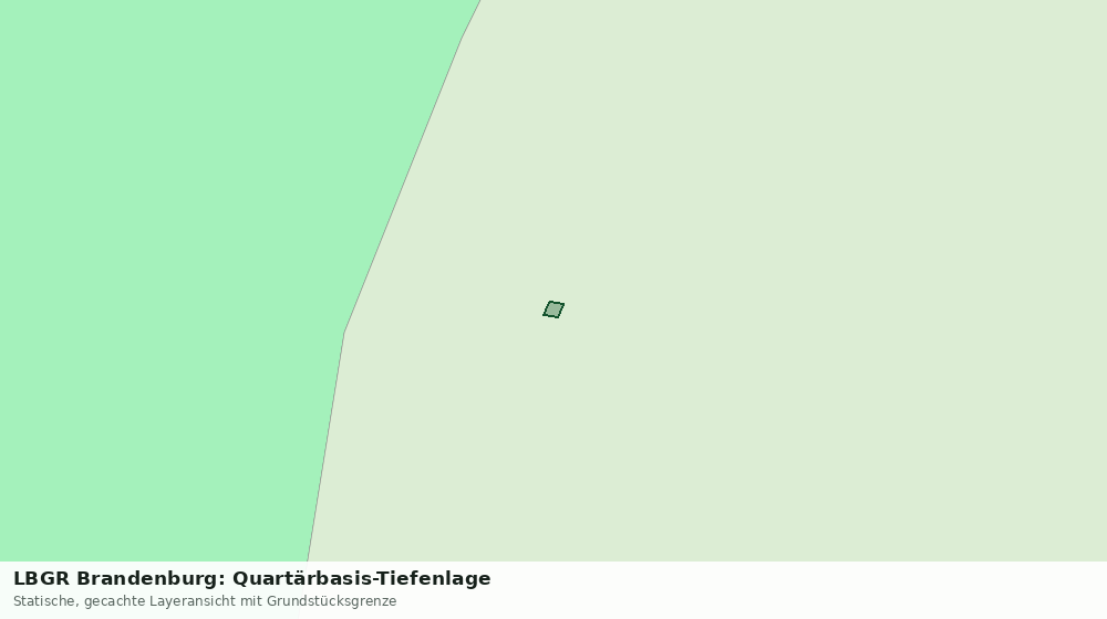 Statische Kartenansicht: LBGR Brandenburg: Quartärbasis-Tiefenlage