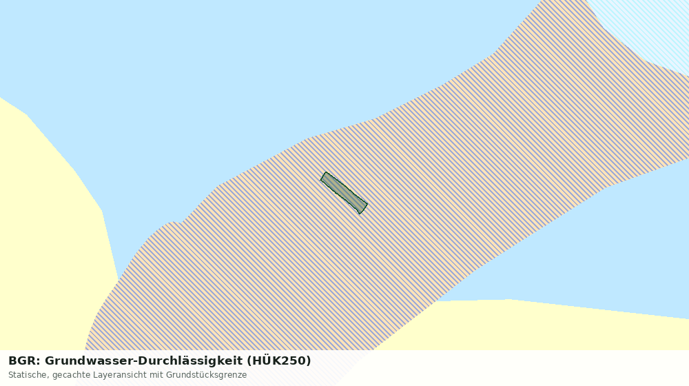 Statische Kartenansicht: BGR: Grundwasser-Durchlässigkeit (HÜK250)