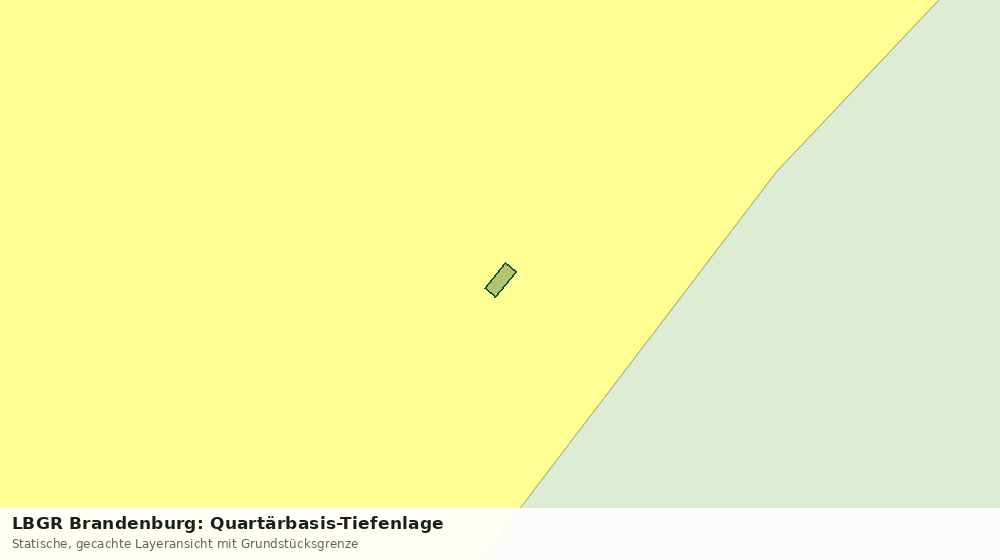 Statische Kartenansicht: LBGR Brandenburg: Quartärbasis-Tiefenlage