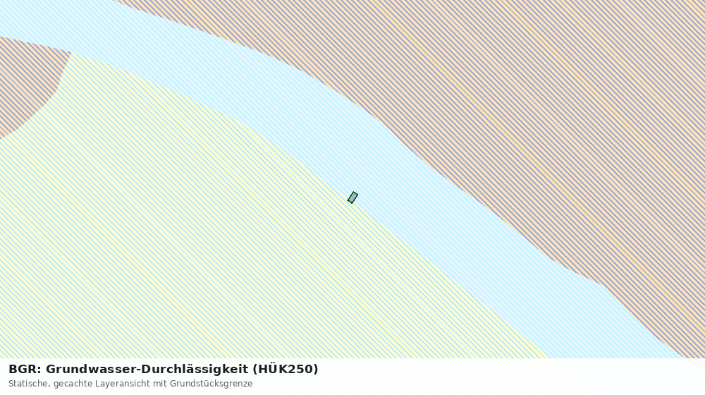 Statische Kartenansicht: BGR: Grundwasser-Durchlässigkeit (HÜK250)